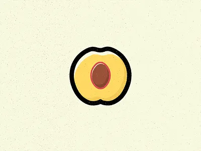 N Is For Nectarine alphabet design food fruit illustration nectarine texture true grit texture supply vector