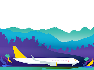 On the Runway design graphic illustration vector