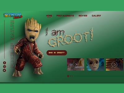 concept guardians of galaxies 2 adobe xd concept design uxui webdesign