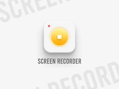 Screen Recorder android app app icon app icon design app logo dailyui icon icon design logo logo design logodesign record recorder recording screen recorder ui ui design uidesign uiux
