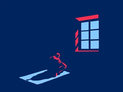 Our Back Tell Stories conceptual illustration jcimagination lights minimal minimalistic night popcolors vector art