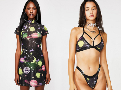 Gemini Galaxy Print - Dollskill all over print aop astrological dollskill galaxy gemini graphicdesign horoscopes photoshop photoshop art repeat pattern textile design textile pattern textile print