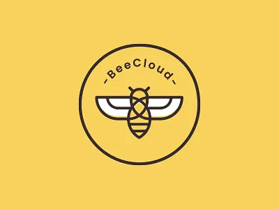 BeeCloud logo branding flat icon logo
