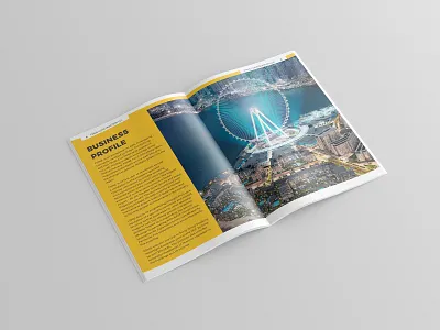 Business Profile Brochure Design advertise advertisement branding brochure brochure design brochure layout brochure mockup brochure template design illustration typography