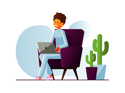 Self-portrait illustration vector