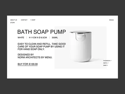 Product Page Issue26 brutalism design ecommence layout minimal minimaldesign product page ui ux web webdesign