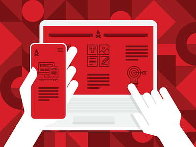 Responsive Web Design (RWD) Illustration design flat illustration vector
