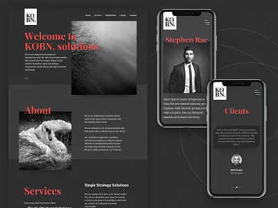 KOBN - financial advisor agency advisory dark finance financial website