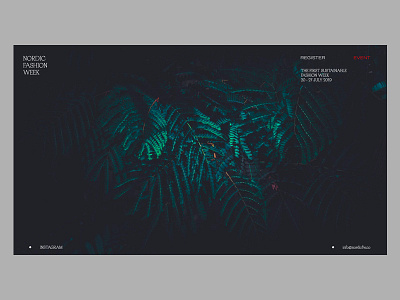 Conceptual Fashion Event design ux webdesign