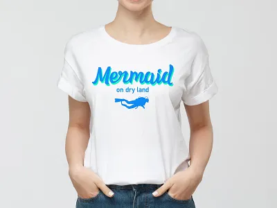 T-shirt Diving Mermaid design design diving illustration mermaid quote scuba scuba diving scuba diving t shirt design scubadiver t shirt t shirt design t shirt illustration tshirt tshirt design typedesign typography