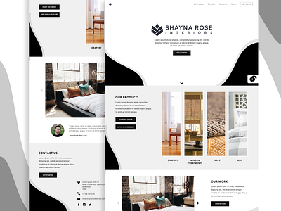 Interior Design App adobe photoshop adobe xd design home page interior design app landing design landing page ui ui design ui ux ux ux design web web app web design wireframing