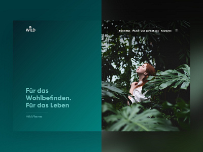 Wild Web Relaunch branding design digital gradients green health pharma ui design webdesign