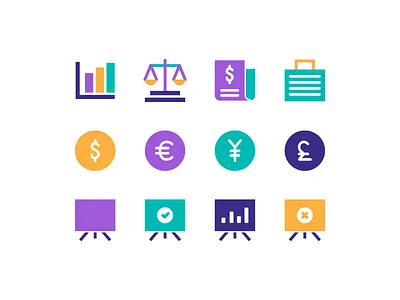 Finance Icons currency economy finance finance icons icon icon design icon set marketing money presentation statistic