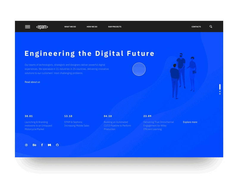 Content animation article blog digital engineering epam interaction interface motion services