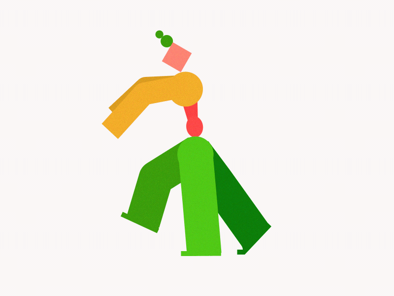 zombie shapes animation aftereffects animation illustration motion motion design motion graphics shape shapes zombie