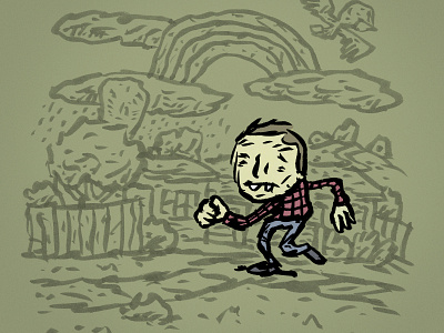 Run Along desktop digital color drawings kink screensaver