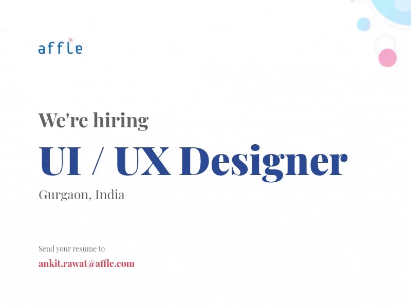 We're Hiring UI/UX Designer by Dual Pixel™ on Dribbble