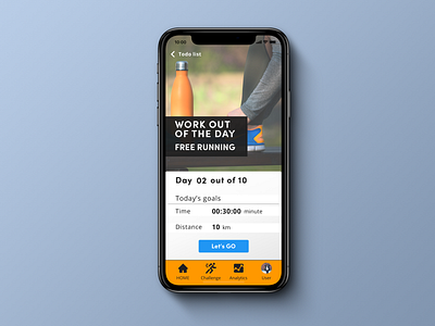 Daily UI 062 Workout Of The Day 100 day challenge 100 day ui challenge dailyui dailyui062 design diseño running sketch app ui ui ux uidesign uipractice unsplash workout workout app workout of the day