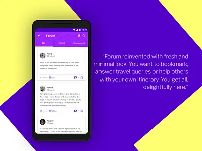 Travel Forum @dribbble adobe adobe xd adobexd app design itinerary minimal travel app trips ucd ui uidesign user experience ux uxdesign uxui