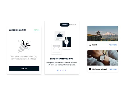 Fintech UI Components app branding design identity illustration minimal ui ux vector website