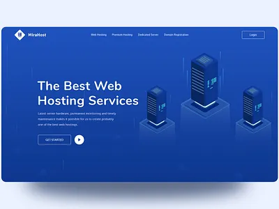 MiraHost // Web Hosting UI Explore ai domain explore herosection homepage hosting illustration illustration art inspiration layout psd server sketch trend ui uiconcept userinterface ux uxdesign webdesgin