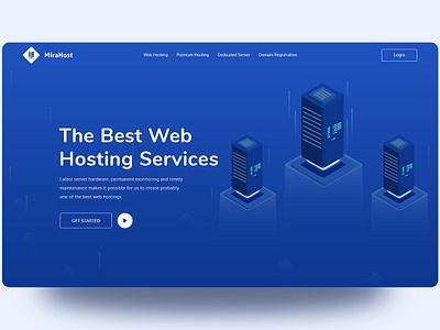 MiraHost // Web Hosting UI Explore ai domain explore herosection homepage hosting illustration illustration art inspiration layout psd server sketch trend ui uiconcept userinterface ux uxdesign webdesgin