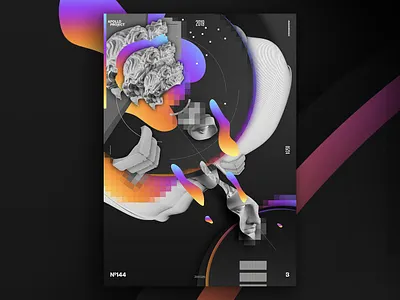 Up Gradient #10 Poster #144 challenge colorful conception creation creativity dark design challenge design experiment gradient graphic design graphic designer inspiration photoshop poster poster art poster design process speed art