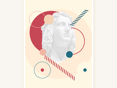 HelloMurder abstract jalokimgraphics marble pastel poster statue