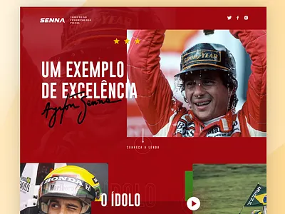 DailyUI #003 Landing Page brazil dailyui design interface landing page senna typography ui uiux ux web