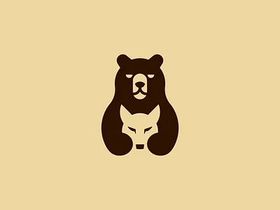 Team Bearwolves animal bear brand branding design game grizzly logo mark minimal minimalist negative space smart symbol team teamwork wolf wolves