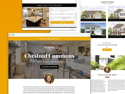 Realtor Landing page Design branding design typography ux web