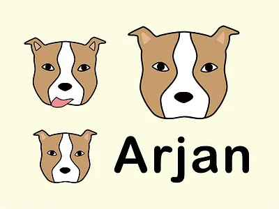 Arjan Logo Concepts dog friendly animal logo design logos microservices pitbull serverless tech
