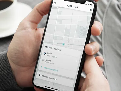 Select Vehicle add car expand fuel location map select vehicle