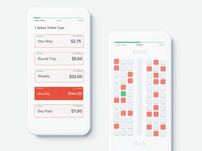 Transit app clean clean ui design illustration ios light minimal mobile seating select sketch ticket tickets trains transit transit map travel user ux