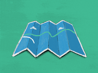 Creating a New Pathway aftereffects gif illustration map pathway procreateapp