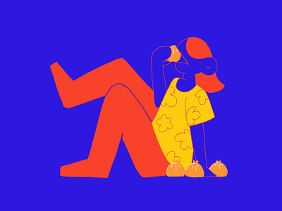 Baozi bao baozi character design illustration photoshop