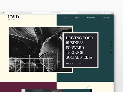 FWD Media Website Design female designers founder marketing social media user interface web design website women