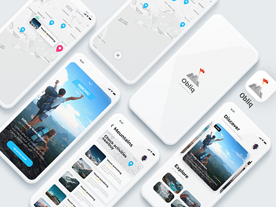 Obliq | Check Activites Nearby activities adventure branding design discover dribbble best shot graphic design hiking illustration landing page design mobile activities app mobile app design mobile ui mobile ui design mobile uiux ui design ui ux design user experience design user interaction user interface design uxdesign