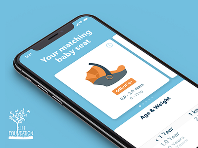 Elli Foundation Project app apple baby car seat design elli foundation ios safety saving lives ui ux