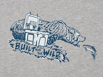 Fishing Grizzly bear cooler fish grizzly bear water yeti