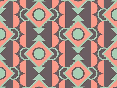 Daily Exploration No 19 — Aztec Summer Rain color color theory design graphic design illustration illustrator minimal pattern pattern art simple vector vector illustration