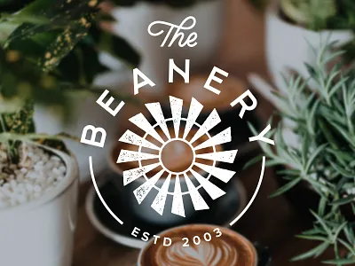 The Beanery grunge handlettering lettering logo typography