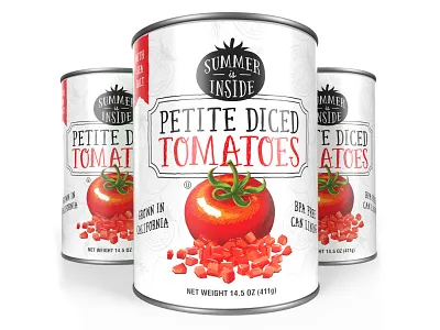 Tomato Cans art director art director orange county canned goods cans graphic designer illustration jamie stark label designer orange county graphic designer package designer packaging designer tomatoes vector