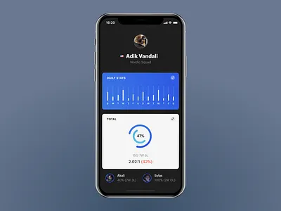 League of Legends app design esports games interface ios iphone league of legends mobile screen ui wip