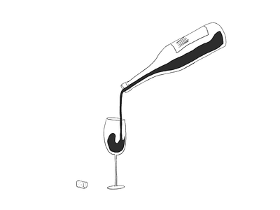 Friday mood. illo illustration ipad pro procreate wine