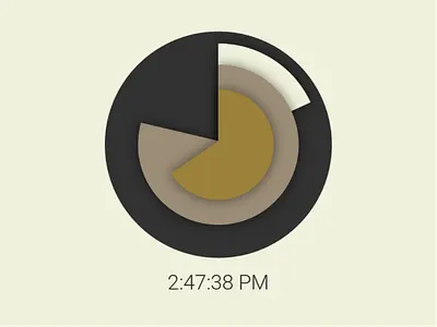 Clock Face UI Concept clock clock face concept time ui