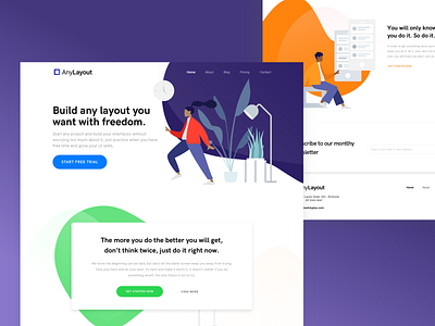 Layout Concept design illustration sketch ui website website concept
