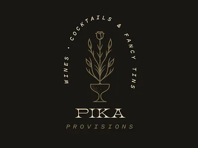 Pika Provisions bar cocktail drink folliage glass provisions rose