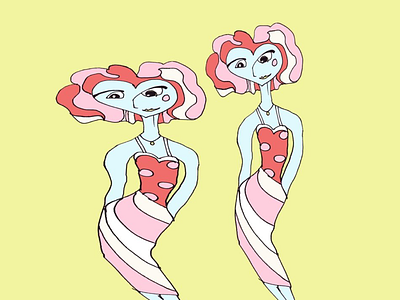 ART EVERY DAY NUMBER 496 / ILLUSTRATION / DINNER FOR TWO