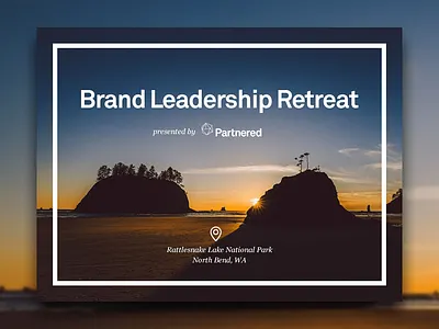 Partnered executive retreat b2b clean enterprise glossy landing marketing minimal sketch startup startups walkthrough web web page ycombinator